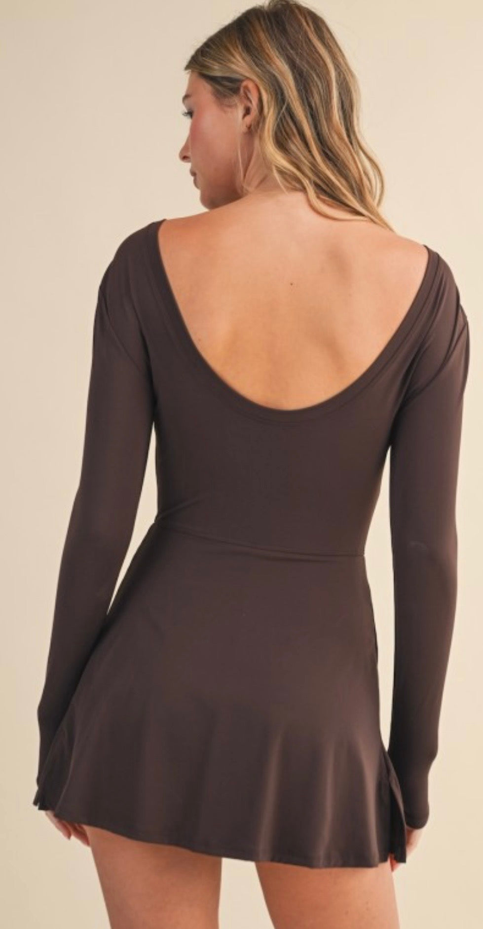 chocolate workout dress