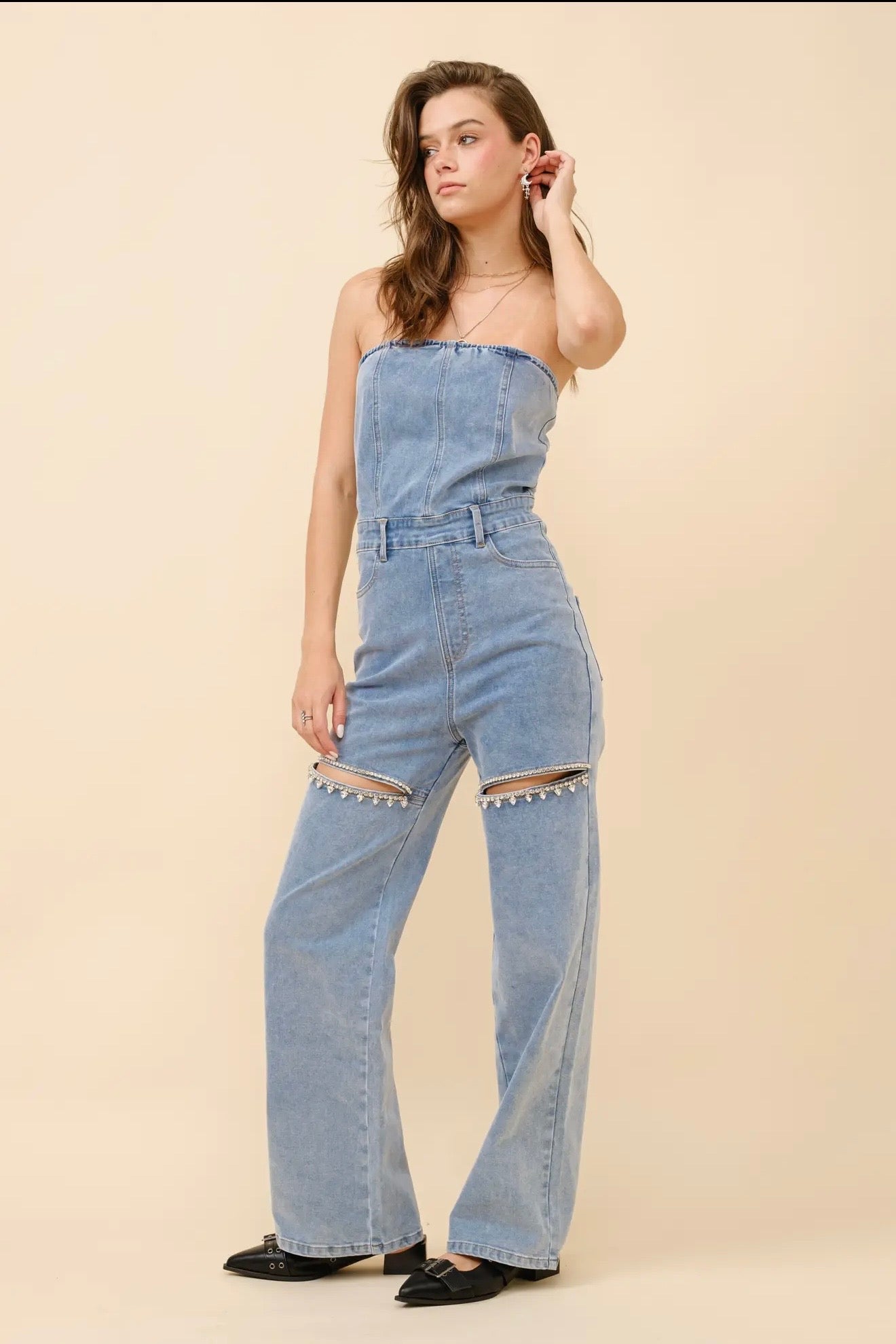 “Slay All Day Cutout Jumpsuit”