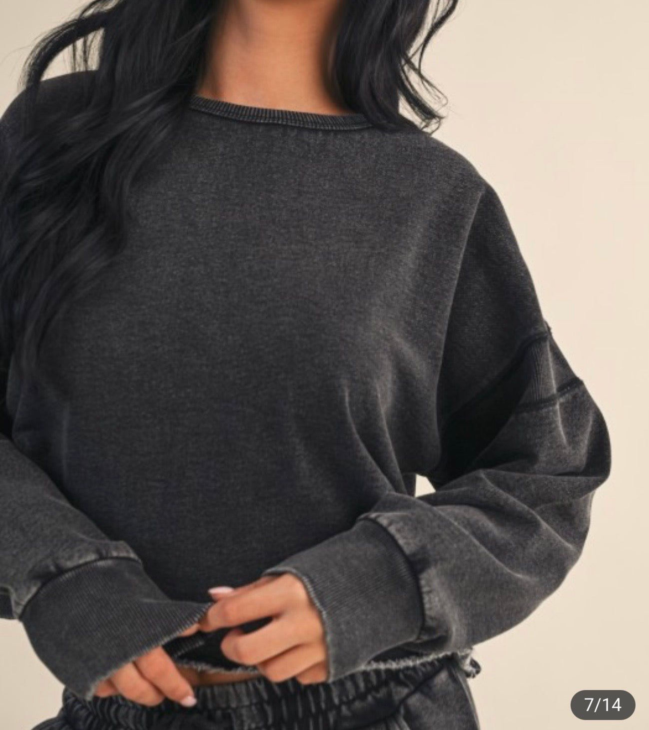 Cutout back sweatshirt