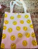 Smiley tote bags